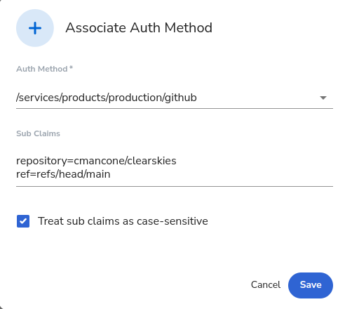 Setting subclaims